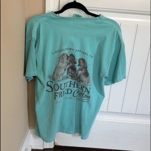 Southern fried cotton pocket tee